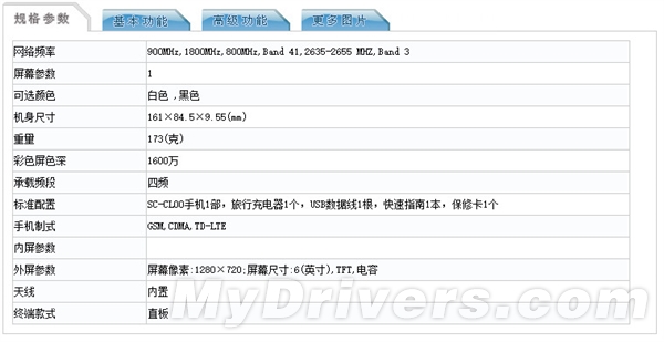 華為6寸巨屏機(jī)曝光：電信雙4G