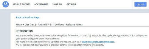 寶刀不老Moto X即將升至Android 5.1 